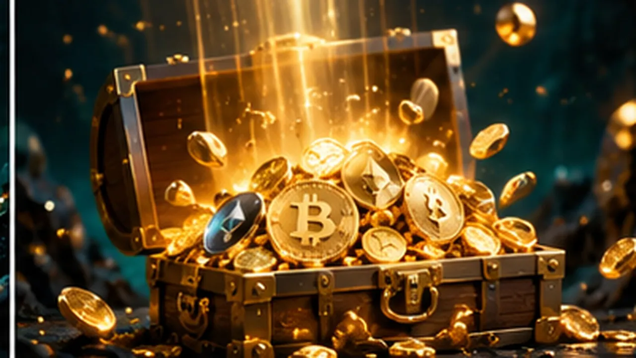 Lahjapakkaus ja kolikot kuvaamassa kryptokasinon bonusta ja sen ehtoja